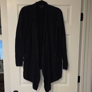Barefoot Dreams Black Open Cardigan